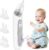 Mosca eléctrica del bebé, aspirador nasal del bebé con 3 niveles de succión, incluye 6 silicona suave (3 tipos, dos de cada uno) recargable mosca para niños pequeños y niños pequeños (blanco)