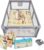 MS Parque XL + Alfombra de Juegos para Bebé 180×120 cm – Doble Cara, Tapete Muy acolchado (1cm Grosos), Plegable y con Bolsa de transporte