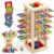 Nene Toys BALLFALL – Juego de Mesa Montessori para Niños 3 4 5 6 Años – Juguete Educativo de Madera con Palitos, Dado y Cartas – Regalo Didáctico 3-9 Años para Niñas y Niños – Motricidad Fina