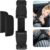 Nero Clip Bambino Cintura di Sicurezza Auto, Niños Seguridad Clip de Hebilla Hebilla de Seguridad con 2 Fondine da Spalla, Durevole Clip Cinturon Silla Bebe per Bambini e Neonati