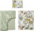 NIKTI TROLLDOM – Juego de ropa de cama de 3 piezas, 100% algodón, 70 x 140 cm, ropa de cama para bebé con sábana bajera, funda nórdica y funda de almohada, estampado animal del bosque, certificado