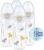 NUK First Choice+ – Juego de biberones para bebé, 0-6 meses, control de temperatura, ventilación anti cólicos, 300 ml, sin BPA, tetina de silicona, Safari (beige)