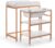 OKBABY Woody – Cambiador de madera con bañera ergonómica y ruedas, completo con cambiador suave para recién nacidos – 0-12 meses (11 kg) – Blanco