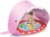 Opret Tienda Playa Bebe, Pop-up Tiendas de Campaña con Piscina para Niños Carpa Plegable Portátil Anti UV 50+ Protector Solar, Rosa