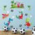 Pegatinas de Pared Dinosaurio Vinilos Adhesivos Pared Juegos de Futbol Decorativos para Dormitorio Infantiles Habitación Bebés Niños