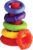 Playgro Ring Tower, Stacking Toy Pirámide Rock and Stack, Color Verde, Amarillo, Rojo, Lila, Naranja, 1 Unidad (Paquete de 1) (40082)