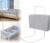 Rejilla de cama para bebés, protección contra caídas, altura ajustable, para cama familiar y cuna (50 cm, gris)