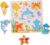 Rompecabezas de Madera Juguetes para niños, Puzzles de Bebes con Clavijas para 3+, Puzzles educativos pequeños Juguetes, Rompecabezas de Madera Juguetes de Aprendizaje Montessori (Animales Marinos)