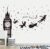 Runtoo Pegatinas de Pared Big Ben Infantiles Stickers Adhesivos Vinilo Peter Pan Decorativas Habitacion Bebe