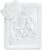 Set de colchas infantiles con pespunte de elefante 40 x 60 + 100 x 135 cm, lavable a 95 °C con öko-Tex