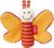 sigikid 41181 – Sonajero con diseño de mariposa, color naranja