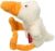 Sigikid 42594 Mini Pato Cuddly Gadgets Niñas y Niños Juguetes para Bebé Recomendado Desde el Nacimiento Blanco/Amarillo