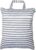 Teamoy Bolsa de pañales para Bebé Bolsa Impermeable para Ropa Organizador, Accesorios de Bebé con dos compartimentos, Raya Gris