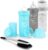 Twistshake Easy Choice Anti-Cólicos Kit de Biberones, 4 st – 3x Bebés Biberón Anti-Cólicos con Tetina Medio, 1x Cepillo de Limpieza, 2+ Meses, Chico, 78964, 1