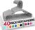 Utopia Home (Pack de 40, Gris) Perchas de plástico para niños – Perchas para Ropa de bebé para la habitación y el Armario del bebé – Perchas para niños Que ahorran Espacio