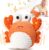 Vanplay Cangrejo Juguete Bebe,Juguetes Bebes 6-12 Meses, Peluche Bebe Interactivo Juguetes Regalo Bebe 1 2 3 Año