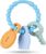 Vicloon Mordedor Bebe Silicona,Mordedor de Entrenamiento de Mordida,sin BPA Forma de Llave Juguetes para la Dentición de Calmar Las Encías de Los Bebés(Azul claro)