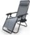 VOUNOT® Tumbona Plegable Multiposicione Jardín, Silla Gravedad Cero Reclinable, con Soporte para Bebidas y Reposacabezas Axtraíble, Carga máxima 120kg, Gris