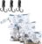 VPB 3 Piezas Bolsa de Pañales,Pañales Impermeable Bebe,Organizador de Pañales,Reutilizable Wetbag con Cremallera,para Neceser Viaje,Playa,Piscina,Deporte