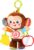 VTech – Monito bebé, Peluche sonajero con mordedor, Juguete para el Carrito, Espejo de Seguridad y Anilla, Bebés +3 Meses, Versión ESP