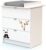 WEBABY – Cómoda cambiador Panda Blanco