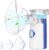Wholede Nebulizador Portatil, Nebulizador para Bebe Niños Adultos, Aerosol Portátil Silencioso con 2 Máscaras y Boquilla(Azul)