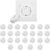 WUSJCOF 25 Unidades Protección para Enchufes, Protector de Enchufe Seguridad Infantil, Seguridad para Niños, Protección Eléctrica (Blanco)