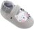 Zapatos de bebé de Cuero Suave con Mocasines Suelas de Gamuza para bebés Niños pequeños Niños Prewalker Zapatos (6-12 Meses, Gato Perezoso)